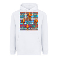 White cactus gemstone seamless Heavyweight Hoodie - AdoDesignShop