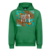 Emerald Fall Autumn Leopard Serape Mama Urban Hoodie - LillyAllenDesigns