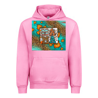 Fuchsia Pink Fall Autumn Leopard Serape Mama Urban Hoodie - LillyAllenDesigns