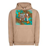 Pigment Burro Fall Autumn Leopard Serape Mama Urban Hoodie - LillyAllenDesigns