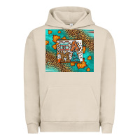 Pigment French Oak Fall Autumn Leopard Serape Mama Urban Hoodie - LillyAllenDesigns
