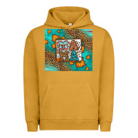 Pigment Peanut Butter Fall Autumn Leopard Serape Mama Urban Hoodie - LillyAllenDesigns