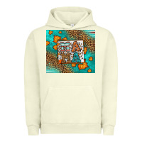 Pigment Pistachio Fall Autumn Leopard Serape Mama Urban Hoodie - LillyAllenDesigns