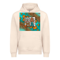 Sandshell Fall Autumn Leopard Serape Mama Urban Hoodie - LillyAllenDesigns