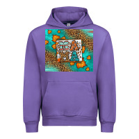 Tulip Fall Autumn Leopard Serape Mama Urban Hoodie - LillyAllenDesigns
