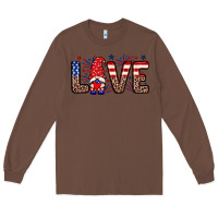 Chestnut Love gnome Long Sleeve Tee - Neo Western