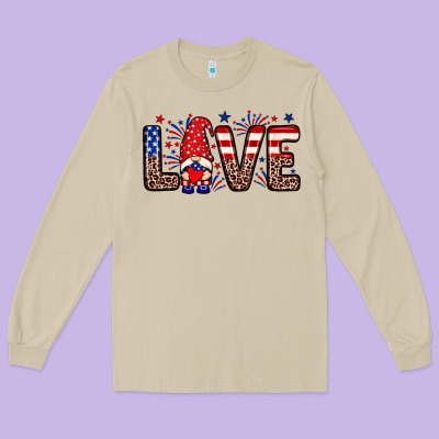 Love Gnome Long Sleeve Tee Designed By Neo Western