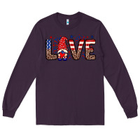 Plum Love gnome Long Sleeve Tee - Neo Western