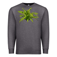 Charcoal Heather Lemon Lime Dracaena Leaf Premium Sweatshirt - LillyAllenDesigns