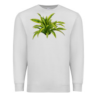 Dove Grey Lemon Lime Dracaena Leaf Premium Sweatshirt - LillyAllenDesigns