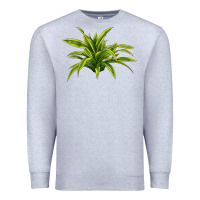 Heather Grey Lemon Lime Dracaena Leaf Premium Sweatshirt - LillyAllenDesigns
