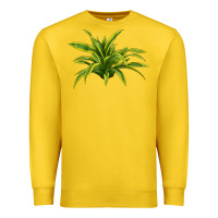 Lemon Lemon Lime Dracaena Leaf Premium Sweatshirt - LillyAllenDesigns