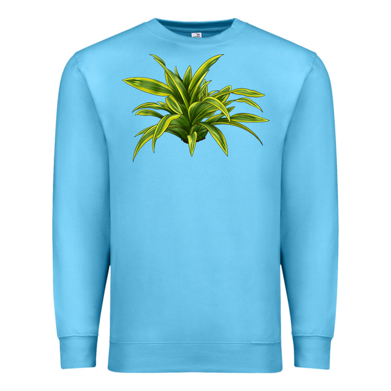 Lemon Lime Dracaena Leaf Premium Sweatshirt by LillyAllenDesigns | Teevron