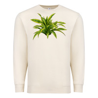 Sandshell Lemon Lime Dracaena Leaf Premium Sweatshirt - LillyAllenDesigns