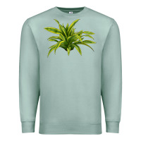 Seafoam Lemon Lime Dracaena Leaf Premium Sweatshirt - LillyAllenDesigns