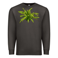 Smoke Lemon Lime Dracaena Leaf Premium Sweatshirt - LillyAllenDesigns