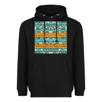Black aztec cowhide seamless Heavyweight Hoodie - AdoDesignShop