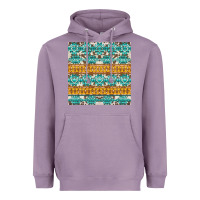 Lavender aztec cowhide seamless Heavyweight Hoodie - AdoDesignShop