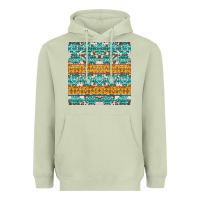 Matcha aztec cowhide seamless Heavyweight Hoodie - AdoDesignShop