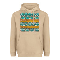 Mushroom aztec cowhide seamless Heavyweight Hoodie - AdoDesignShop