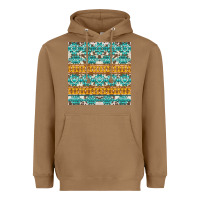 Toasted Coconut aztec cowhide seamless Heavyweight Hoodie - AdoDesignShop