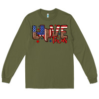 Army Green Love Texas Long Sleeve Tee - Neo Western