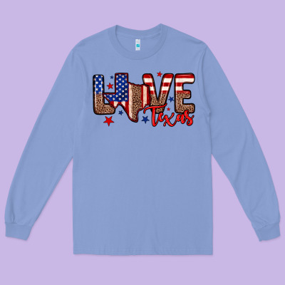 Love Texas Long Sleeve Tee Designed By Neo Western
