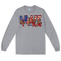 Heather Grey Love Texas Long Sleeve Tee - Neo Western