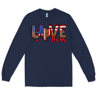Navy Love Texas Long Sleeve Tee - Neo Western