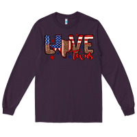Plum Love Texas Long Sleeve Tee - Neo Western