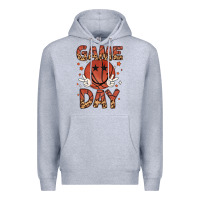 Heather Grey game day Premium Hoodie - MaliasSmallBusiness