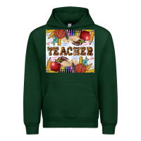 Forest Green Western Teacher Tumbler Urban Hoodie - LillyAllenDesigns
