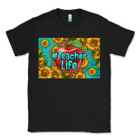 Black teacher life skinny metal can holder Classic Tee - HRA Design Shop