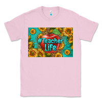 Bubblegum Pink teacher life skinny metal can holder Classic Tee - HRA Design Shop