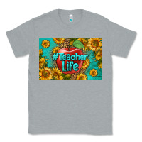 Heather Grey teacher life skinny metal can holder Classic Tee - HRA Design Shop