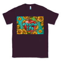 Plum teacher life skinny metal can holder Classic Tee - HRA Design Shop