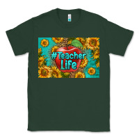 Sports Green teacher life skinny metal can holder Classic Tee - HRA Design Shop