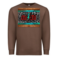 Chestnut leopard lightning bolt mimi mother's day Premium Sweatshirt - Jasminsmagicworld