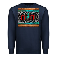 Navy leopard lightning bolt mimi mother's day Premium Sweatshirt - Jasminsmagicworld