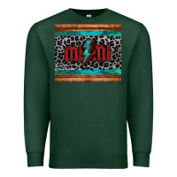 Sports Green leopard lightning bolt mimi mother's day Premium Sweatshirt - Jasminsmagicworld