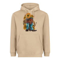 Mushroom western boots with sunflowers Heavyweight Hoodie - Artiststas