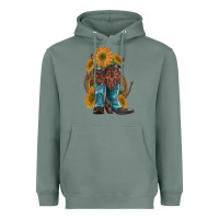 Sage western boots with sunflowers Heavyweight Hoodie - Artiststas