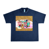 Navy small business coffee cups Urban Heavy Tee - Zillion Design Studio