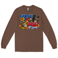 Chestnut Proud army mom 4th of july Long Sleeve Tee - CowGirlArtShop