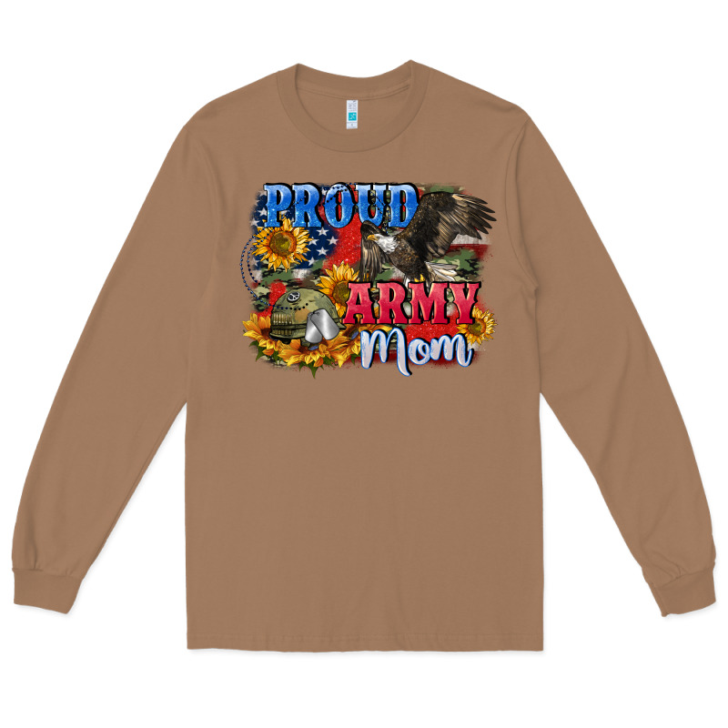 Proud Army Mom 4th Of July Long Sleeve Tee by CowGirlArtShop | Teevron