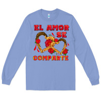 Colony Blue el amor se comparte with churros Long Sleeve Tee - AdoDesignShop