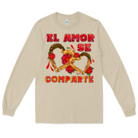 Mushroom el amor se comparte with churros Long Sleeve Tee - AdoDesignShop