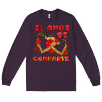 Plum el amor se comparte with churros Long Sleeve Tee - AdoDesignShop