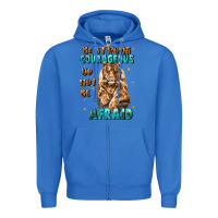 True Royal be strong and courageous Zipper Hoodie - JahusDesignShop