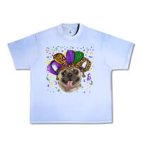 Grape Ice mardi gras hat pug Urban Heavy Tee - RanaPortraitStore